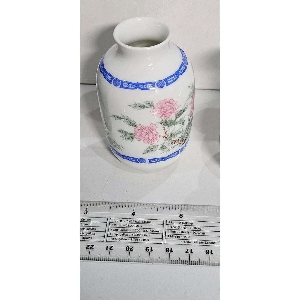 Lot of 3 Vintage Miniature Vases 1980 FP Franklin Mint Porcelain Japan